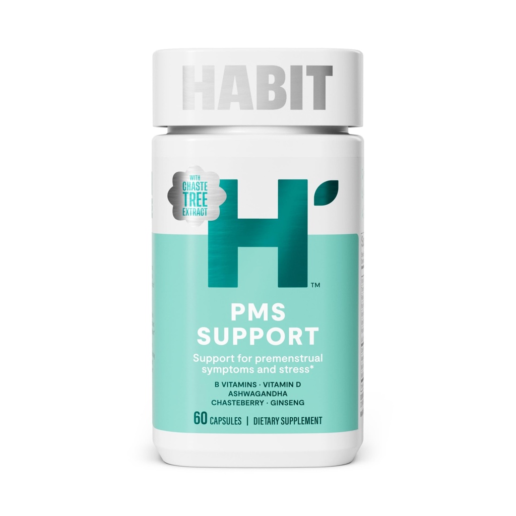Biotopu PMS atbalsta papildinājums sievietēm (60 kapsulas) - Atbalsta Premenstrual Simptomi & Stress, Hormonu līdzsvars, Mood, B Vitamīni, D vitamīns, Chasteberry, Ashwagandha, Gluten-free, Non-GMO (1 iepakojums)