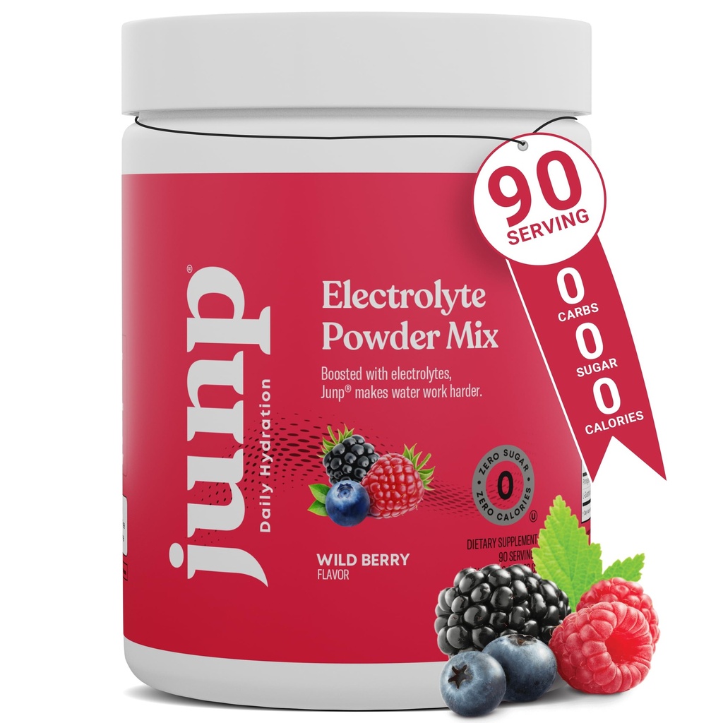 JŪNP Elektrolītu pulveris Nē Cukurs Nē Karbs, Wild Berry Fruit Flavor Keto Elektrolītu Dzēriens Mix - Kālija un Sāls Hidrācijas Pulveris Elektrolīti, Nulle Calorie Bezelektrolītu Pulveris, 90 Pasniedz