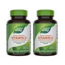 Dabas ceļš C vitamīns ar bioflavonoīdiem - Papildus stiprums - 1 g C vitamīns kā askorbīnskābe - Citrus bioflavonoids - Imūnsupportam* - Bez lipekļa un bez piena - 100 kapsulas (2 iepakojumi)