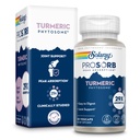 SOLARAY ProSorb Turpmāri Papildinājums Phytosom 500 mg - 29X Augsta Absorbcija Turmeric Curcumin Papildinājums Kopīgam veselības atbalstam - Viegli uz-Digest Kurkumīns, Vegan, 60 dienu garantija, 30 Serv, 30 VegCaps