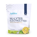 NuEthix formulas NU-LYTEES Elektrolītu hidrācijas paketes, Nulles kaloriji, Nulles cukurs, Nulles ogļhidrāti, Ne-GMO, Elektrolītu pulvera paketes, Glikogēna papildināšana, 15 Kalpojumi (Lemon Laims)