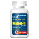 HealthA2Z® Ibuprofēns 200mg - 500 Grāfis, sāpes atvieglojums, ķermeņa sāpes, galvassāpes, artrīts, krampji, muguras sāpes, drudzis,