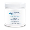 Metaboliskā uzturēšana R.E.M. Uzturēšanas pulveris - Dabiskās relaksācijas atbalsta papildinājums ar magniju, melatonīnu, 5-HTP + kāliju - Easy Drink Add-in, Nav Filters (366g / 60 Servē)