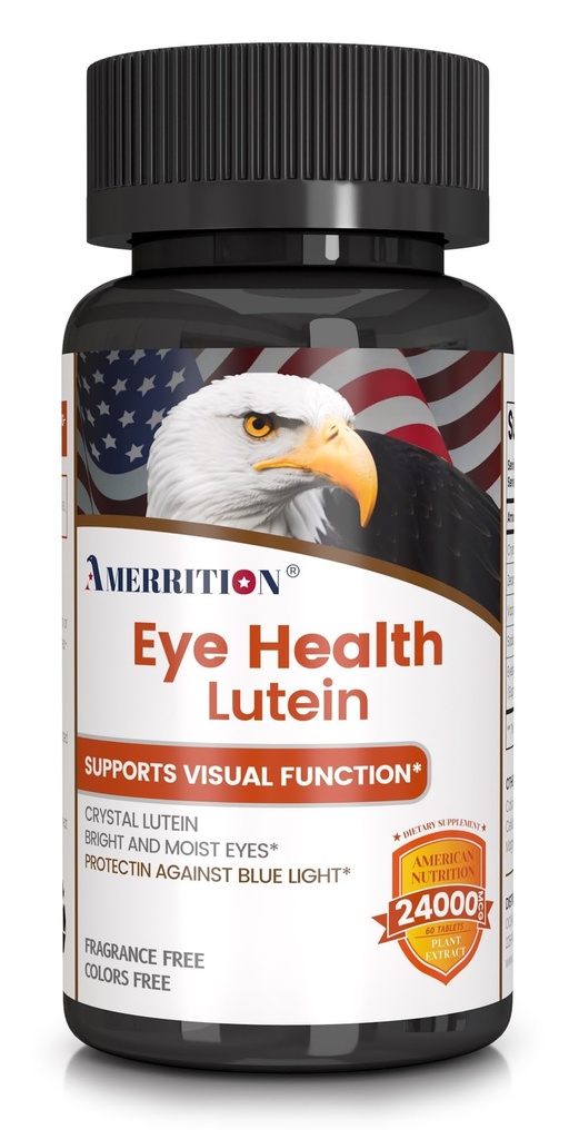 Advanced Lutein Acu veselības papildinājums - Uzlabots ar Zeaxanthin, Atbalsta Redze un Acu veselība - Non-GMO & Gluten Free - Dabas Acu Vitamīnu tabletes - 60ct