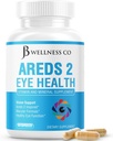 JB Wellness AREDS 2 Acu vitamīns un minerālvielas Papildinājums, Satur luteīnu, C vitamīnu, Zeaksantīnu, Cinku un vitamīnu Uzlabot Redzes papildinājums - 60 Skaits