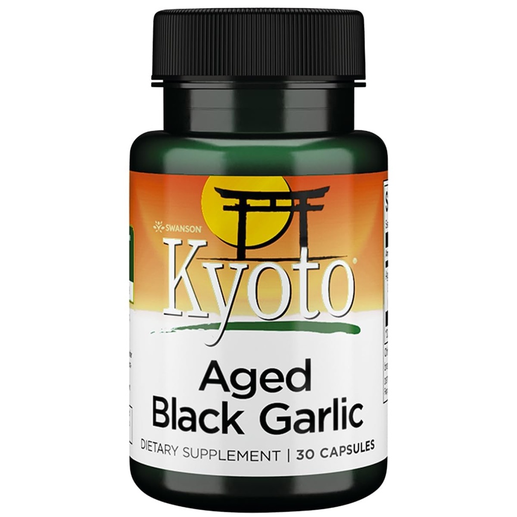 Swanson Aged Black Ķiploki 650 Milligrams 30 Kapsulas