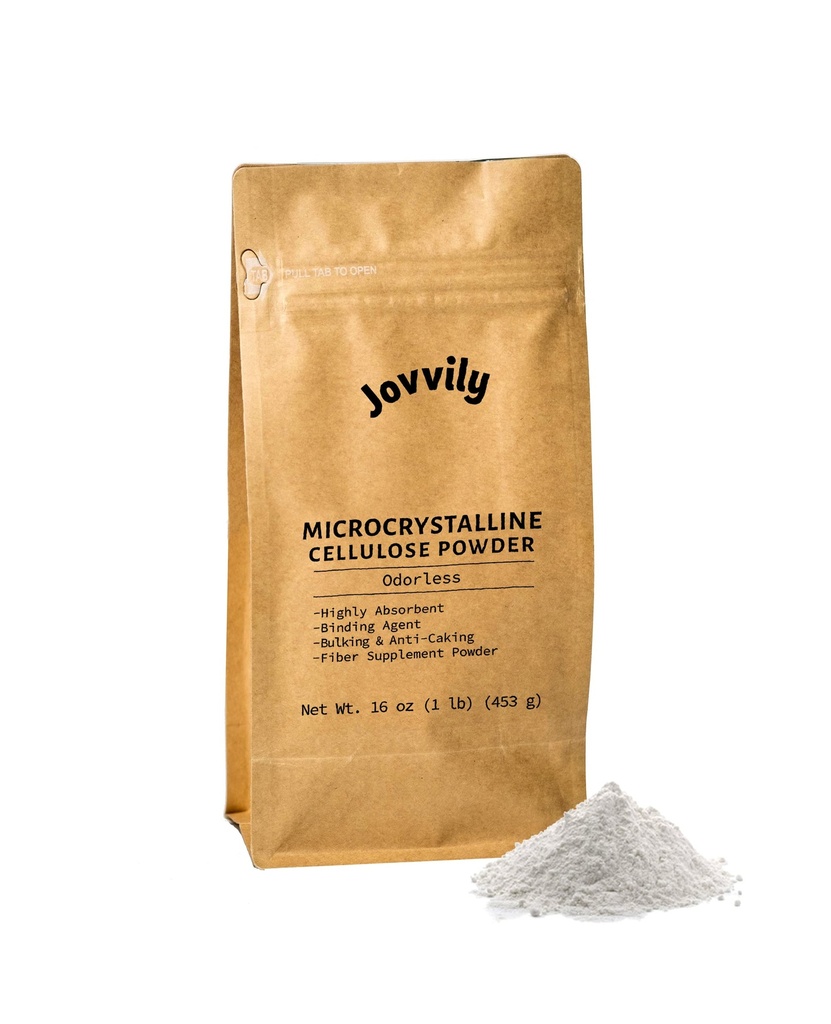 Mikrokristāliskās celulozes pulveris - 1 lb - šķiedru papildinājums - saistviela