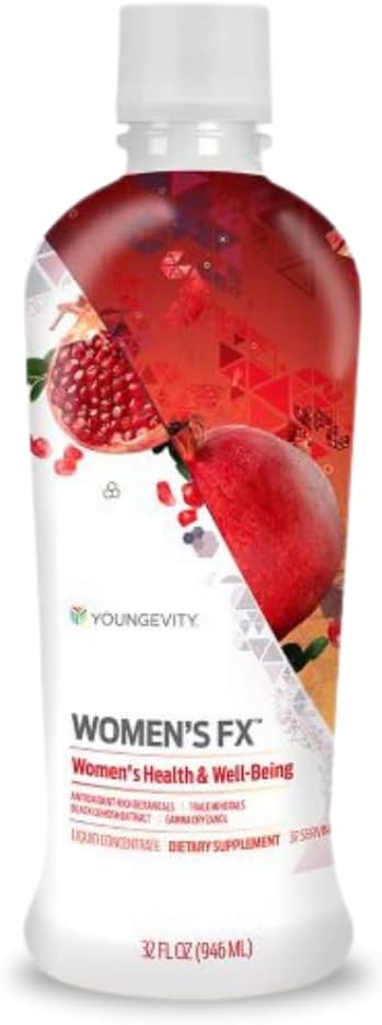 Youngevity Sieviešu FX ar Black Cohosh, 32 Oz – dabas papildinājums dzēriens - Menopause Relief un All-Essential, Vitamīni vienā pudelē