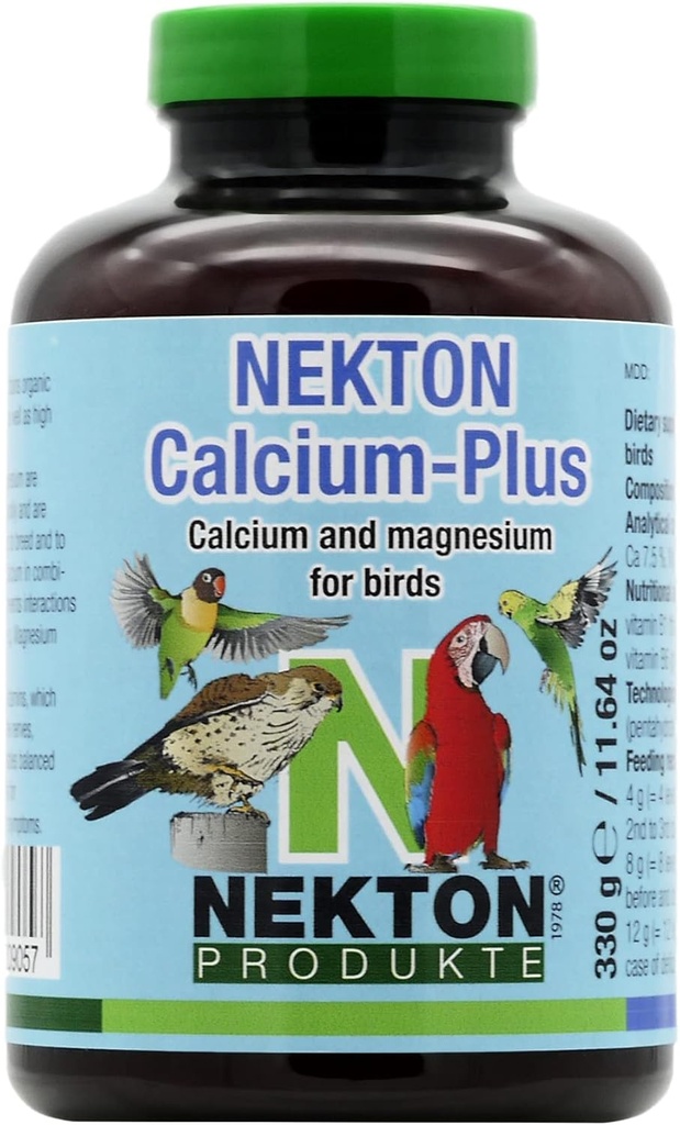 Nekton Kalcijs Plus - kalcijs ar magniju un vitamīniem, balts, 330g/11.64