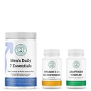 Men's Daily 7 Essentials, Adaptogen Complex & Vitamin D3 + K2 Chewables Bundle