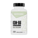NutraBio Ashwagandha KSM-66 ) Ashwagandha Herbal Papildinājums stresam, garastāvoklim un veiktspējai ) 600 MG KSM66 60 kapsulas
