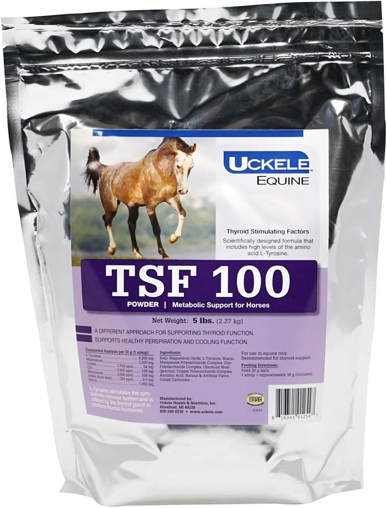 Uckele Equine TSF 100 metabolisma atbalsta pulveris, 5 mārciņas