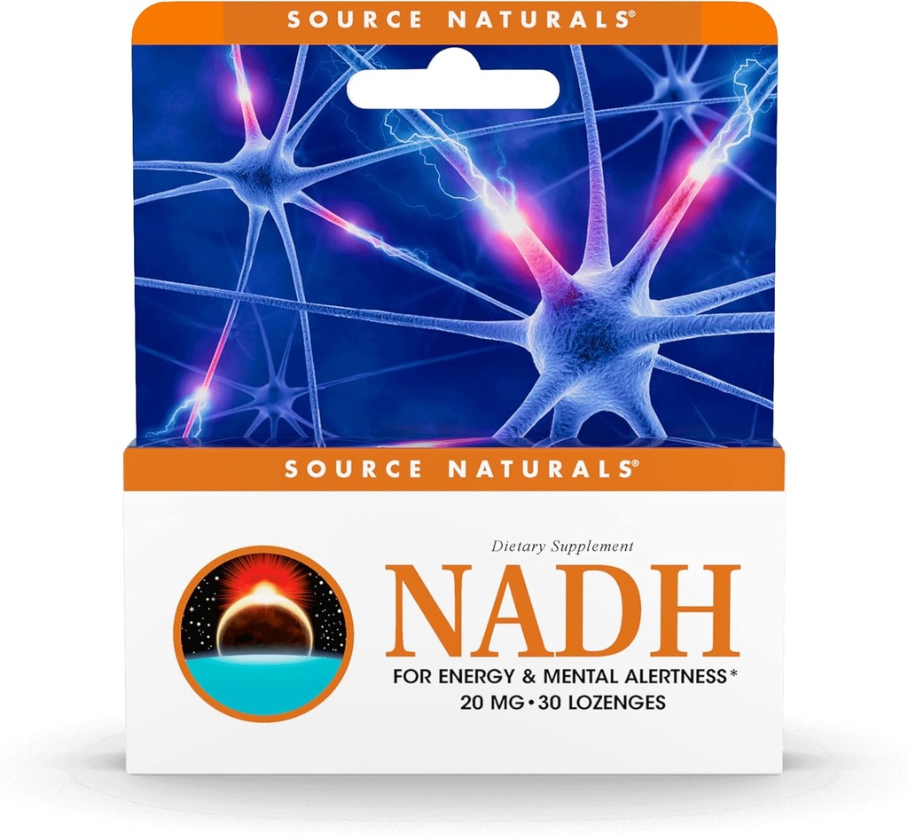 Avots Naturals NADH 20mg, Boost Enerģijas un garīgās trauksmes* - 30 Lozenges