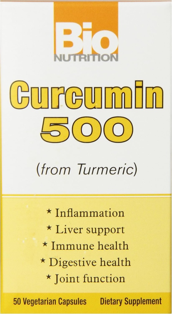 Bio Nutrition Curcummin 500 Vegi- Caps, 50 Skaits