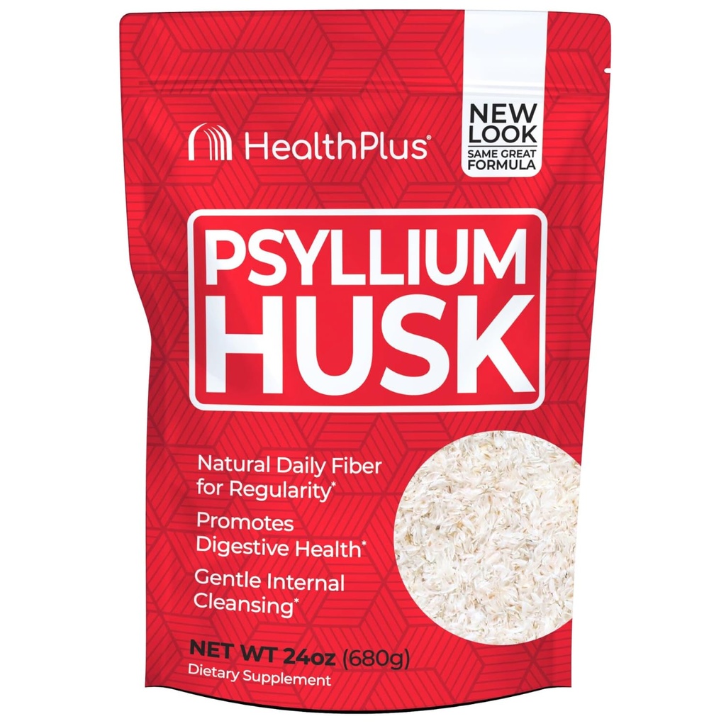 Veselība Plus, Psyllium Husk, 24 oz, 96 Kalpo - dabas Detox, Daily Diētiskā Fiber Papildinājums, Aizcietējums Relief, Maiga Gut tīrība, Keto Cepiens