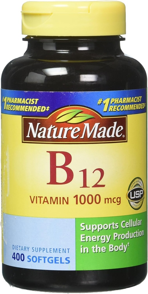 Dabā ražots vitamīns B12 1000 μg., 400 softgeli