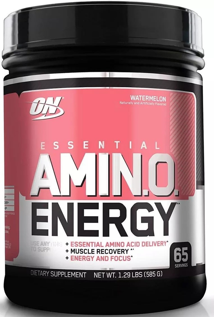 Optimum Nutrition Essential Amino Energy ar zaļo tēju un zaļās kafijas ekstraktu, Flavor: Arbūzs, 65 Kalpo