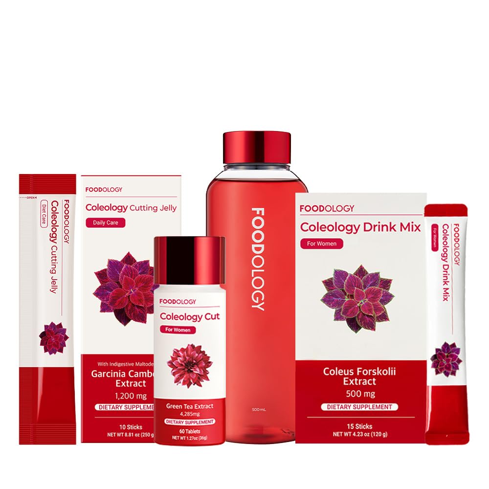 FOODOLOĢIJA Tauku deglis Sarkanās līnijas Bundle Coleology Drink Mix & Coleology Cut & Griešanas Jelly & Ūdens pudele