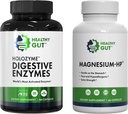 Veselīgi Gut HoloZyme Gremošanas enzīmi, 180 kapsulas un magnija-HP, 60 kapsulas