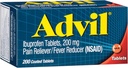 Advila sāpes Reliver un drudzis Reduktors, sāpes atvieglojošas zāles kopā ar Ibuprofēnu 200 mg galvassāpes, muguras sāpes, menstruālas sāpes un locītavu sāpes atvieglošanas - 200 apvalkotās tabletes
