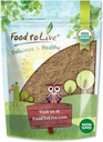 Pārtika dzīvībai Organic Psyllium Husk pulveris, 2 mārciņas – ne-GMO, košera, ultrasaldināts, nesaldināts, nesaldināts, bagāts ar Fiber, dabīgs pārtikas biezinātāju, lieliski cepšanai, Raw, Bulk, Vegan, Keto Friendly