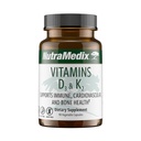 NutraMedix D3 vitamīna un K2 Imūnās atbalsta papildinājums sievietēm un vīriešiem - palīdz sirds veselība - var palīdzēt ar kalcija vielmaiņu (90 kapsulas)