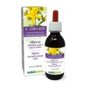 Naturalma divšķautņu asinszāles (Hypericum perforatum) augs ar ziediem Tinktūra bez alkohola - 4 fl oz Šķidrais ekstrakts pilienos - augu papildinājums - Vegan
