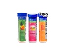 Glikozes tabletes, lai iet iepakojumā ar 10 tabletēm katrā: Orange, Tropical, and Fruit Punch + King QR kods