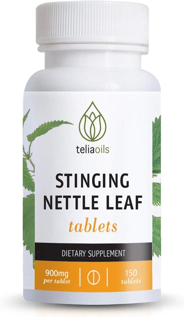 Teliaoils Nattle Leaf Capsules 900mg – Stinging Nettle Extract tabletes sezonas atvieglošanai, imūnās un elpošanas atbalsts – 150 Vegan kapsulas