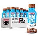 Muskuļu piens Nulle Olbaltumvielas Shake, Šokolāde, 20g Olbaltumvielas, Nulle Cukurs, 100 Kalcijs, Vitamīni A, C & D, 4g Fiber, Energizing Snack, Workout Recovery, Iepakojums Varary, 11.16 Fl Oz (iepakojums no 12)