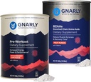 Gnarly Nutrition Gnarly Preworkout Zemeņu citronāde (14.82oz) BCAAs augļu pūce (10.58oz)