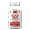 ANDREW LESSMAN Ultimate Friendly Flora Probiotic 240 Kapsulas - 25 miljardi KVV, visaptverošs piecu probiotisko celmu bloks, spēcīgs imūnās un gremošanas atbalsts. Probiotikas sievietēm vai vīriešiem