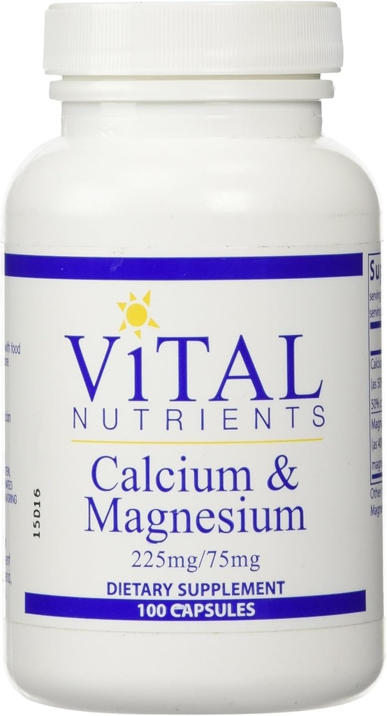 Vitālie barības līdzekļi Kalcija magnija vitamīns, 225mg/75mg, 100 Skaits