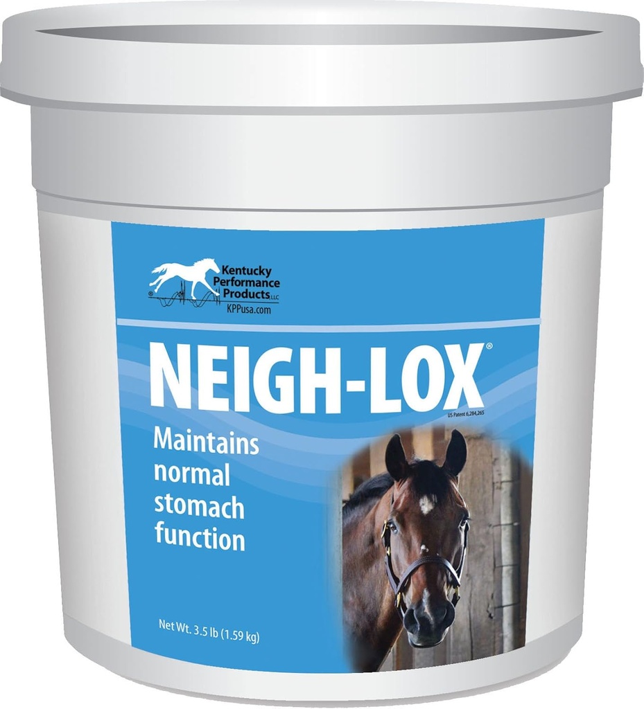 Kentucky veiktspējas Neigh-Lox Gremošanas papildinājums zirgiem, 3.5 Pound Container