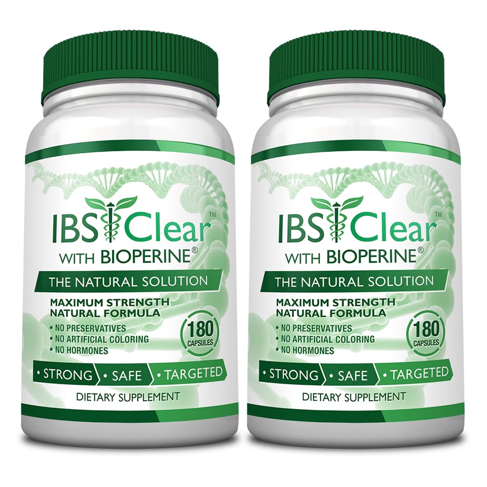 IBS atbalsts - D vitamīns, Psyllium Husk, Fenhenel - 180 kapsulas - 3 mēnešu piegādes
