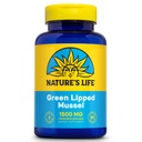 Dabas dzīve Green Liped Mussel 1500 mg - Jaunzēlande Green Liped Mussel Papildinājums ar dabiski occuring Omega 3 Taukskābes - 60 dienu garantija, Lab Verified - 30 Servējumi, 90 kapsulas