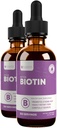Rejuvica Health Active Biotin - Advanced Liquid Biotin Papildinājums - 5000mcg Atbalsts Matu āda un nagus