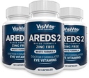 Bez cinka Balto Acu Vitamīni - Zeaxanthin Plus Lutein Macular Acu vitamīni - bez sojas - bez cinka un vara Macular Health Formula - iepakojumā 3