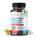 CORTISOL Health - Ashwagandha Magnijs Rhodiola St. John's Wort - Atbalsts Restaurācija, Enerģijas Līmeņi, Smadzenes Wellness 180 dienu piegādes - Ražots ASV