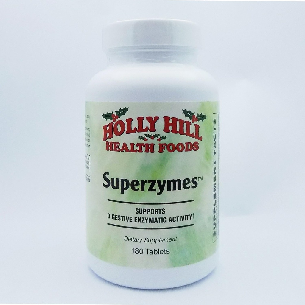 Holly Hill Health Foods, Superzymes, 180 Tabletes