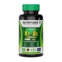 D3 vitamīns K2–5000 SV D3 & 100 μg K2 MK-7 – atbalsta kaulu, sirds un imūno veselību – K2 D3 Vitamīnu papildinājums – 120 softgeli, 4 mēnešu piegādes