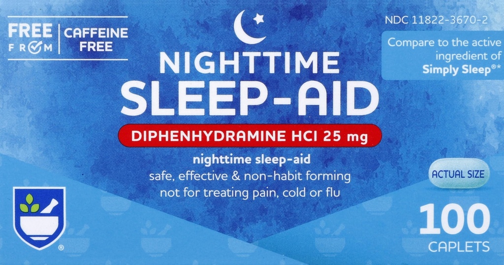 Rite palīglīdzeklis Nakts miega palīglīdzeklis Difenhidramīns HCI 25 mg, 100 Mini Caplets ; Ne-Habit Veidojot miega papildlīdzekli ; Best Miega palīglīdzeklis bezmiegs ; Bezmiegs Relief and Trauksme Relief items Dabas Miega Palīglīdzeklis