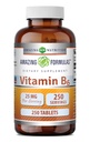 Apbrīnojamas formulas B6 vitamīns Pyridoxine 25mg 250 tabletes Papildinājums 