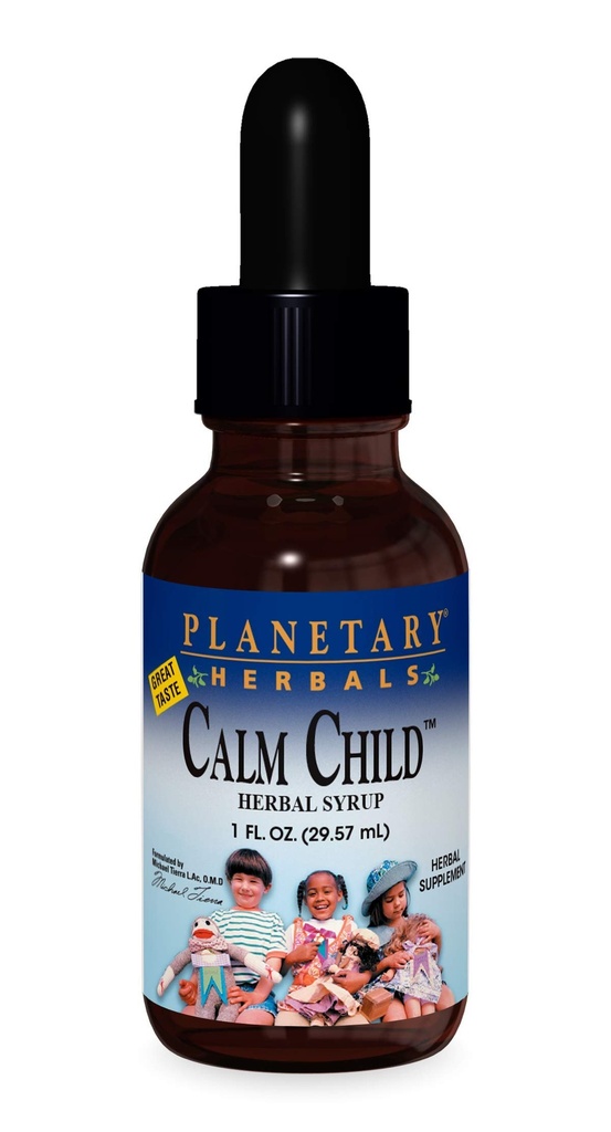Planetary Herbals Calm Child 2.5 ml Atbalsta Calm Focused Uzmanību - 1 Šķidrums oz