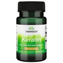 Swanson Keratin (no Tibetas vilnas) - Dabas papildinājums veicināt veselīgu locītavu, matu, ādas un nagus - Palīdz Nurish Healthy Connective Audu - (60 Kapsulas, 50mg katrs)