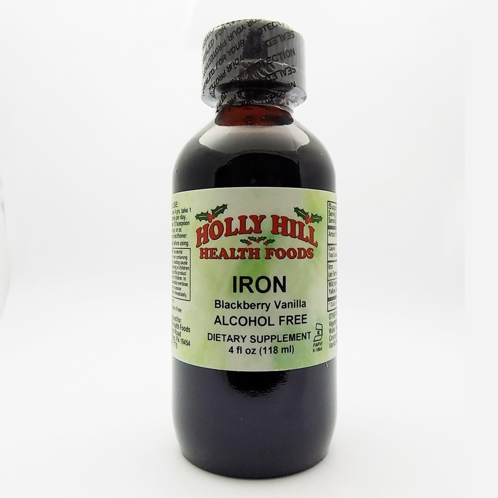 Holy Hill Health Foods, dzelzs bez alkohola, BlackBerry Vanilla, 4 Ounces