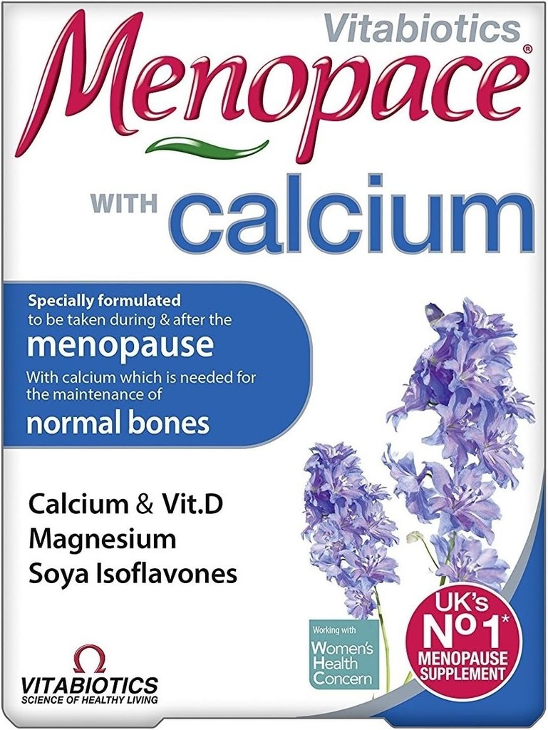 Vitabiotikas Menopace ar kalcija 60 tabletēm