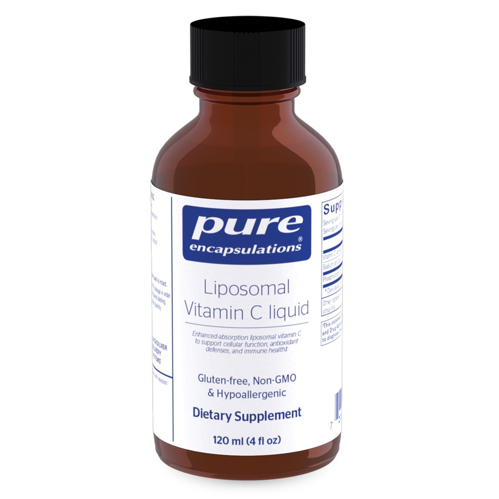 Tīra iekapsulācija Liposomālais C vitamīns       ) Atbalsts šūnu funkcijai, antioksidantu aizsargspējas un imūnā veselība * ) 4 fl. oz.