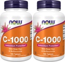 C-1000 vitamīns ar Rose HIPS un bioflavonoīdiem, pretoksidantu aizsardzība*, 100 tabletes (2. iepakojums)
