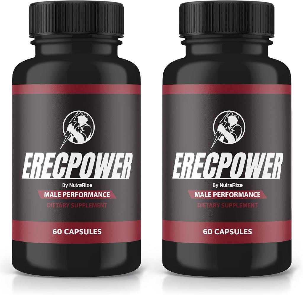 (2 Pack) Erecpower kapsulas, Erecpower tabletes vīriešiem, Erecpower vīrieša veiktspējas papildinājums, uzlabota formula, lai atbalstītu vīriešu aktīvo dzīvesveidu, Erec Power Pastillas Atsauksmes (120 kapsulas)